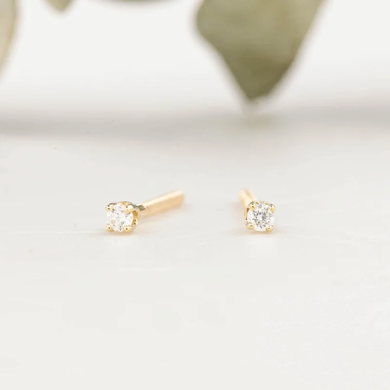 0.03ctw Diamond 4 Prongs Stud Earrings