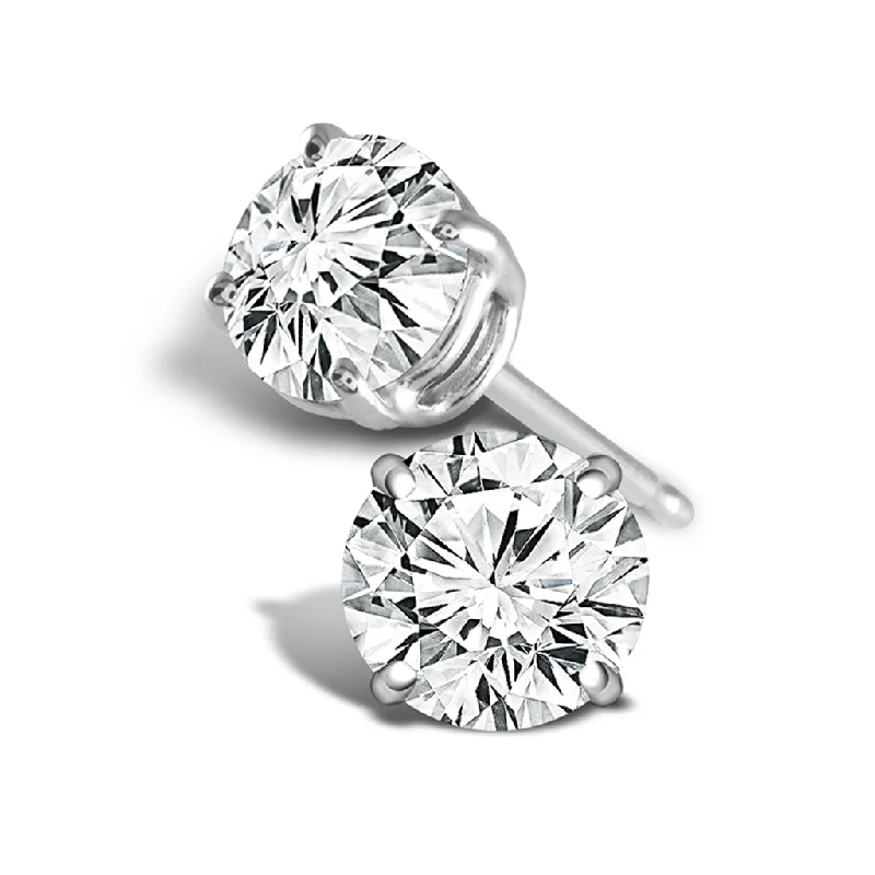 14K White Gold 0.25 CTW Lab Grown Diamond Stud Earrings