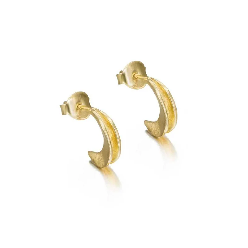 18K Yellow Gold Vermeil Baby Hoop Earrings