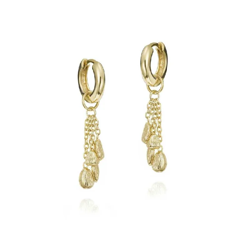 18K Yellow Gold Vermeil Tassel Earrings