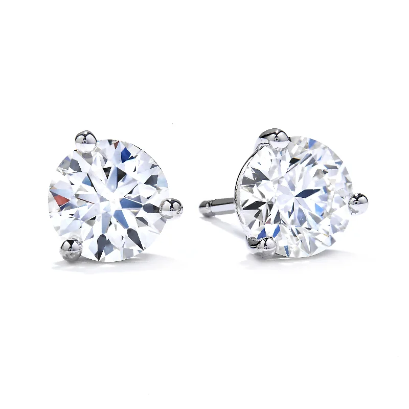 Mountz Collection 4.22CTW Diamond Stud Earrings in 14K White Gold