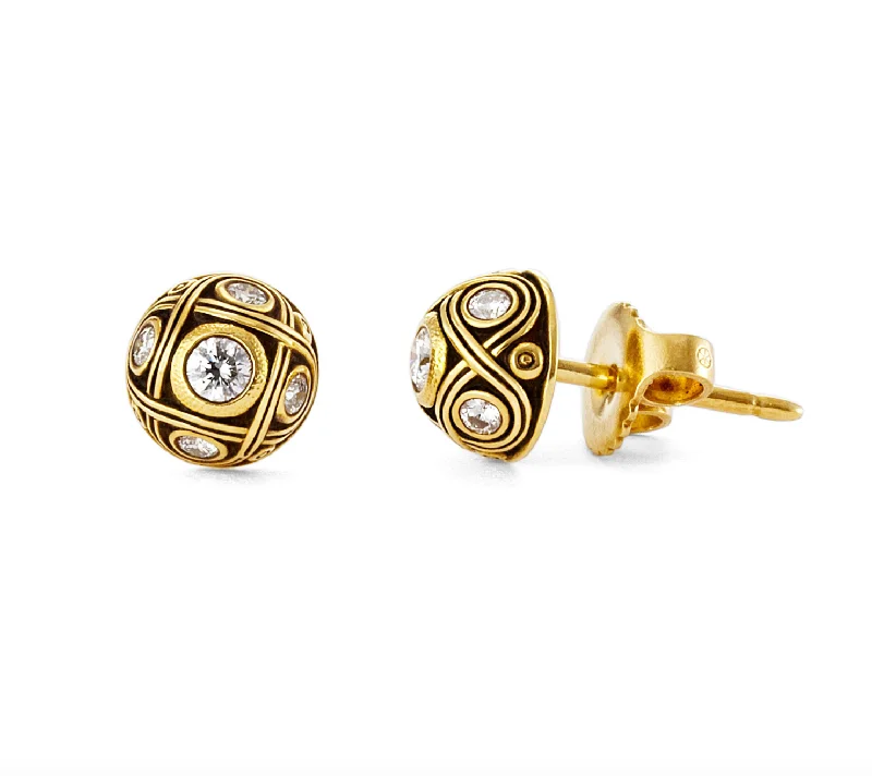 Alex Sepkus Half Dome Stud Earrings - E-40