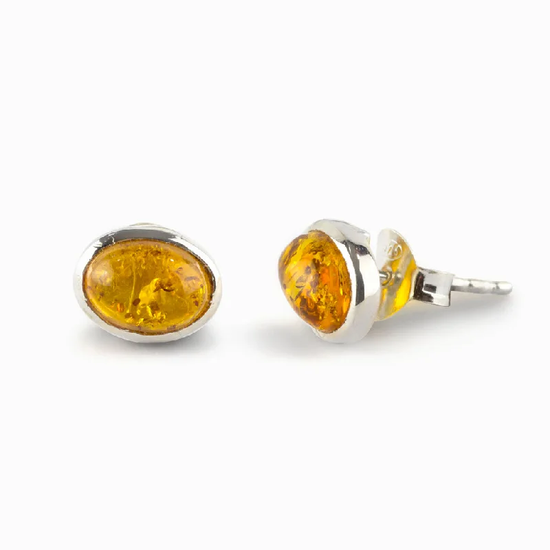 Amber Stud Earrings