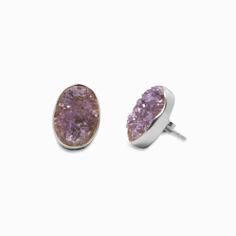 Amethyst Stud Earrings