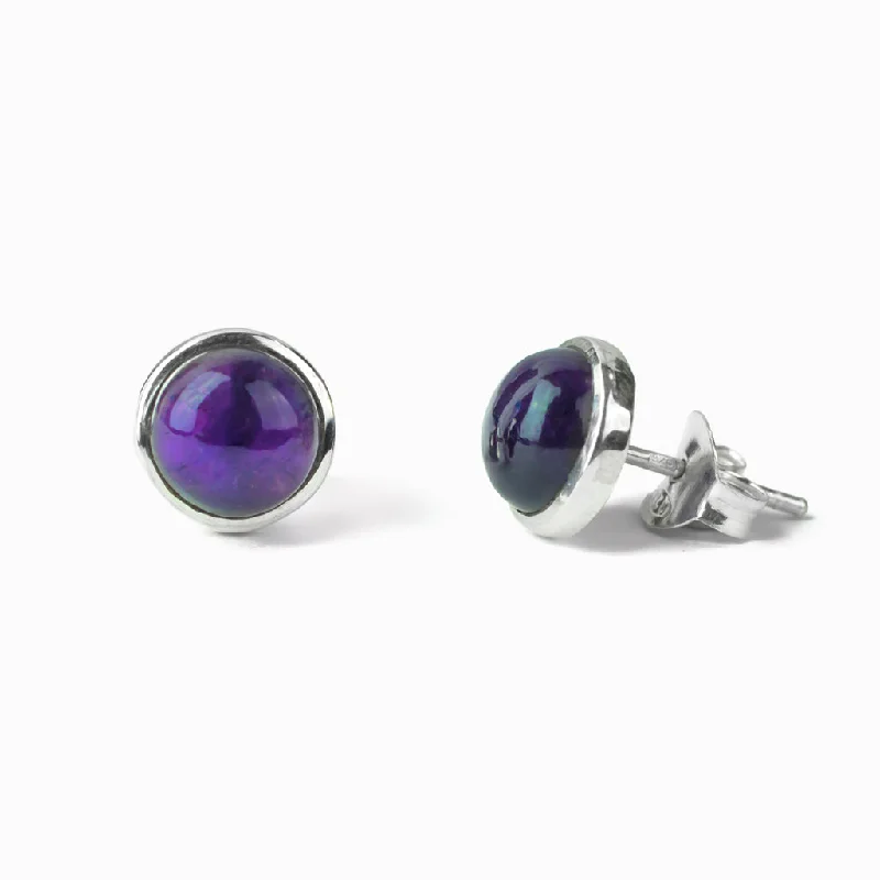 Amethyst Stud Earrings