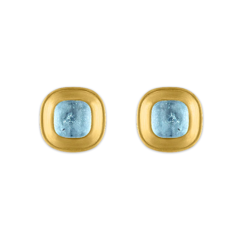 Aquamarine Capsa Stud Earrings