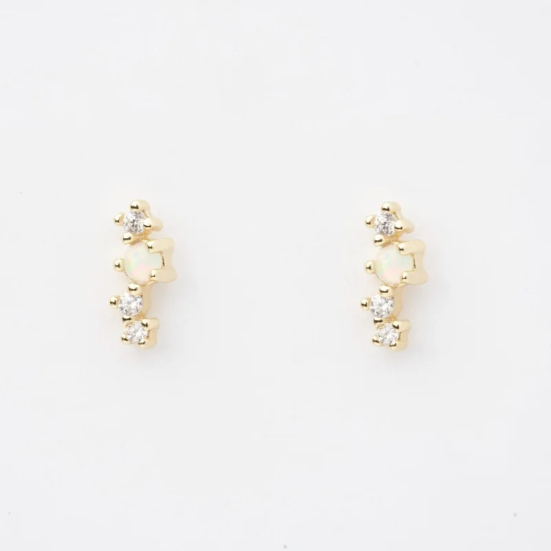 Asia Opal Stud Earrings