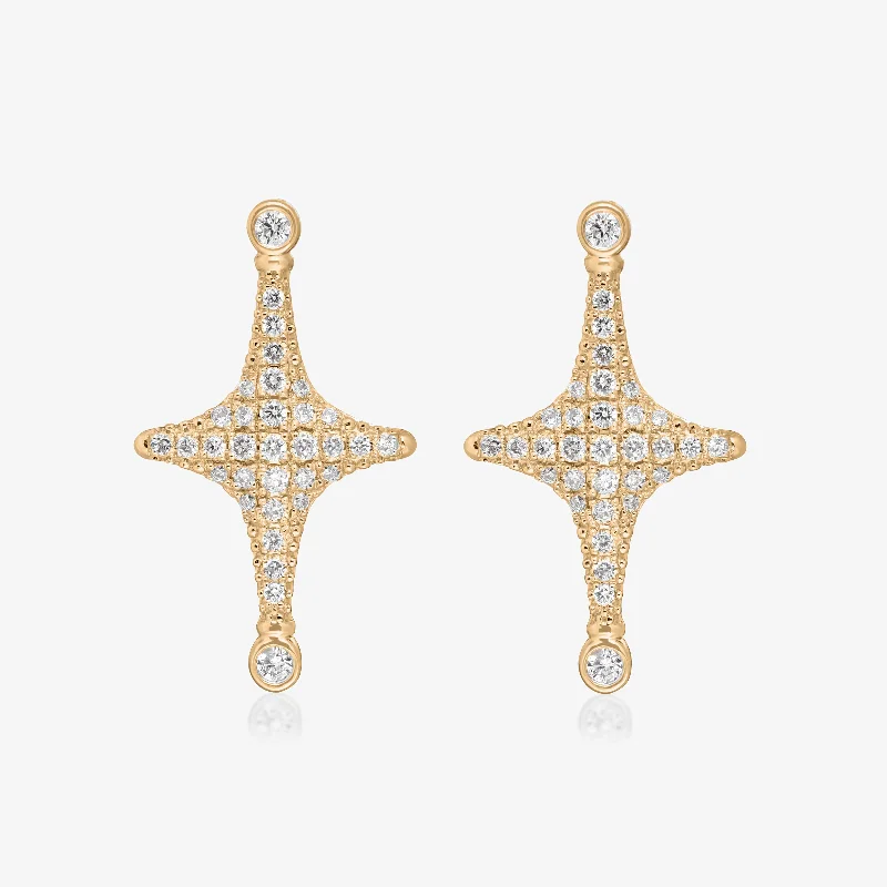 Aurora Diamond Stud Earrings