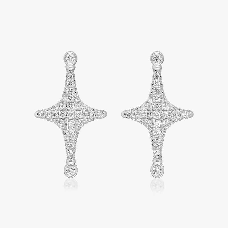 Aurora Diamond Stud Earrings