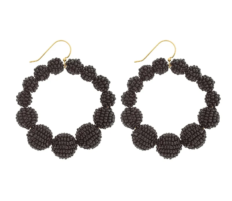 <br>The Olivia Hoop <br> Black