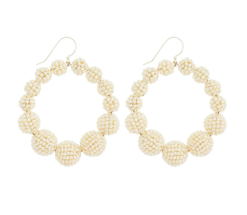 <br>The Olivia Hoop <br> Cream