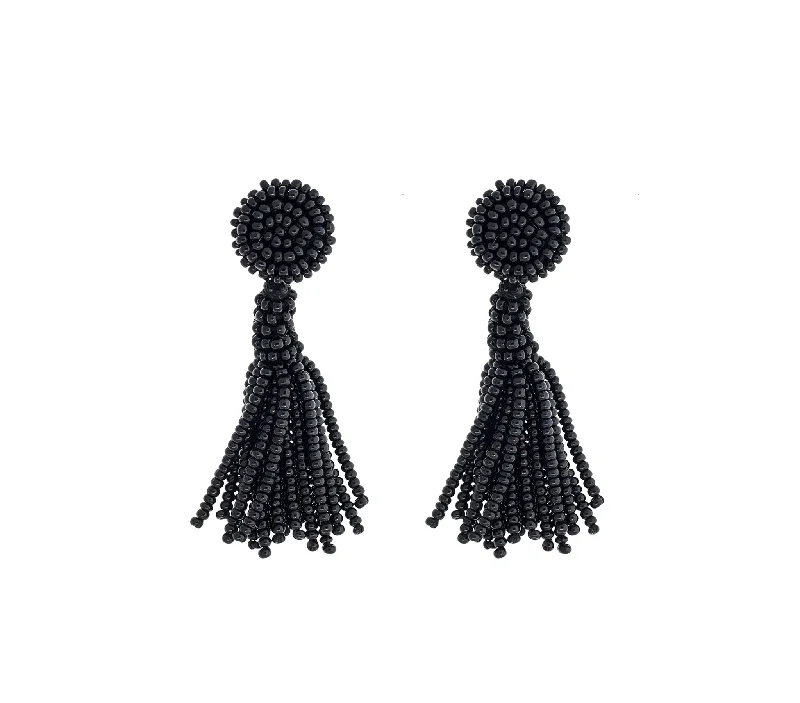 <br>The Petite Finley Earring <br> Black