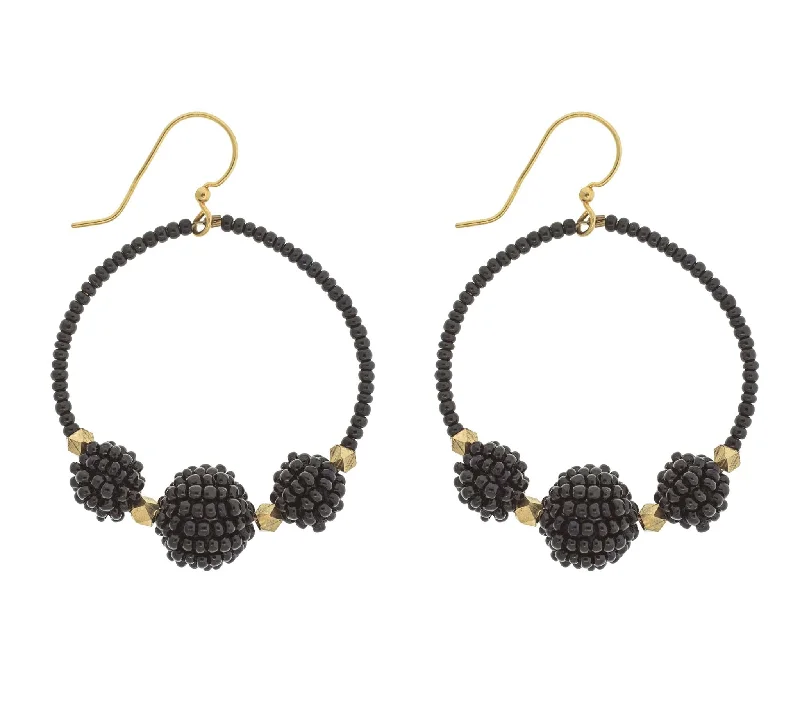 <br> The Uptown Girl Hoops <br> Black