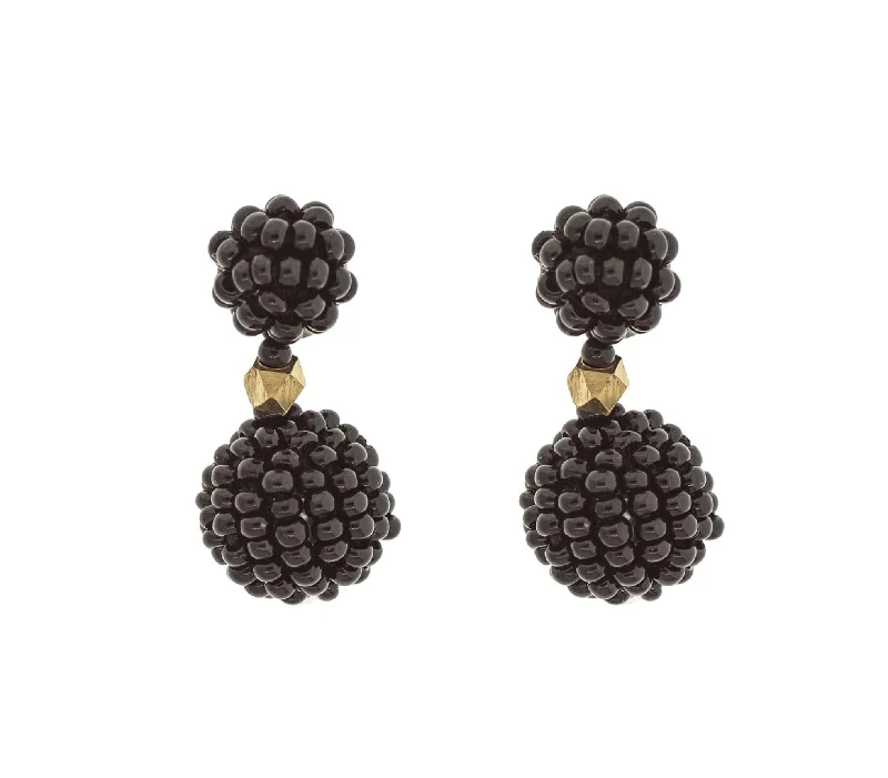 <br>The Waldorf Earring<br> Black