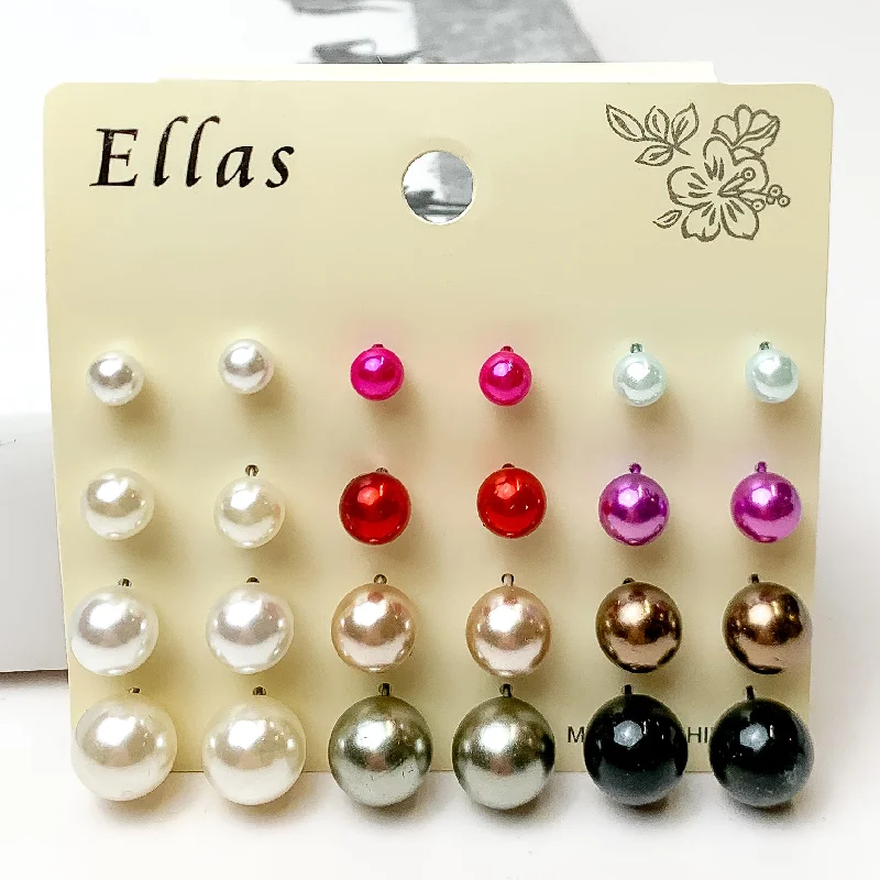 Buy 3 for $10 | Pearl Assorted Stud Earrings