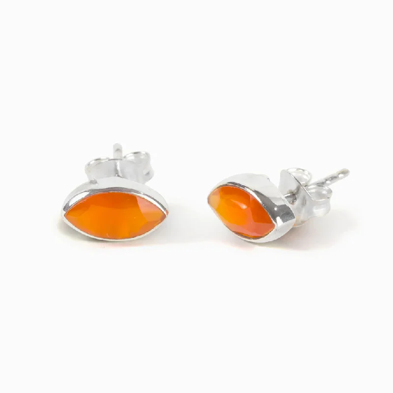 Carnelian Stud Earrings