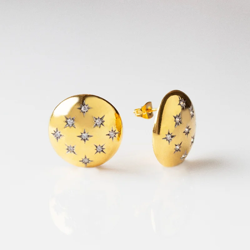 Celestial Dome Stud Earrings