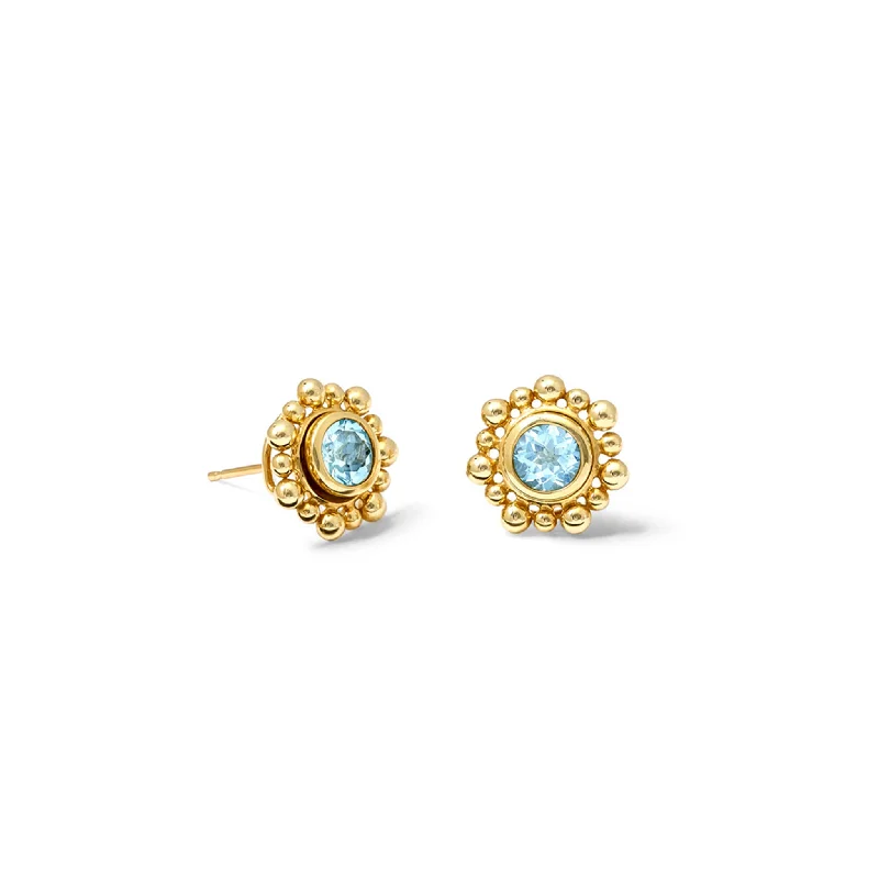 Cholula Earring Halos Yellow Gold