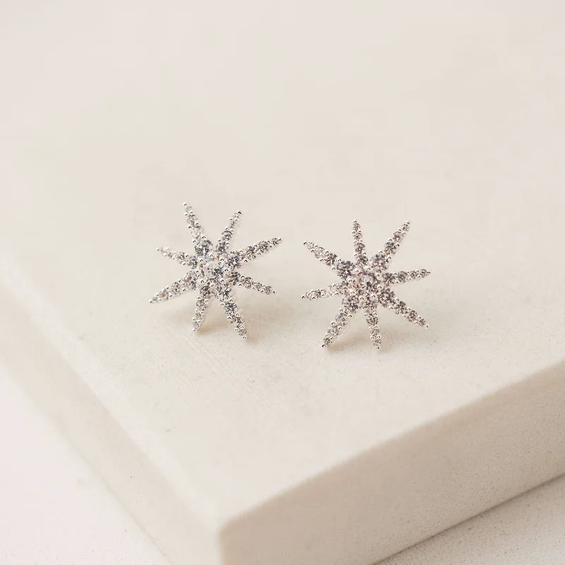 Etoile Star Stud Earrings Silver