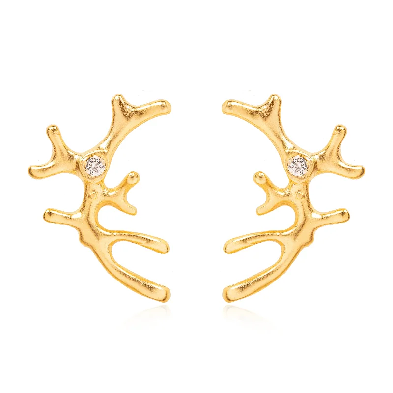 Coral Climber Earrings