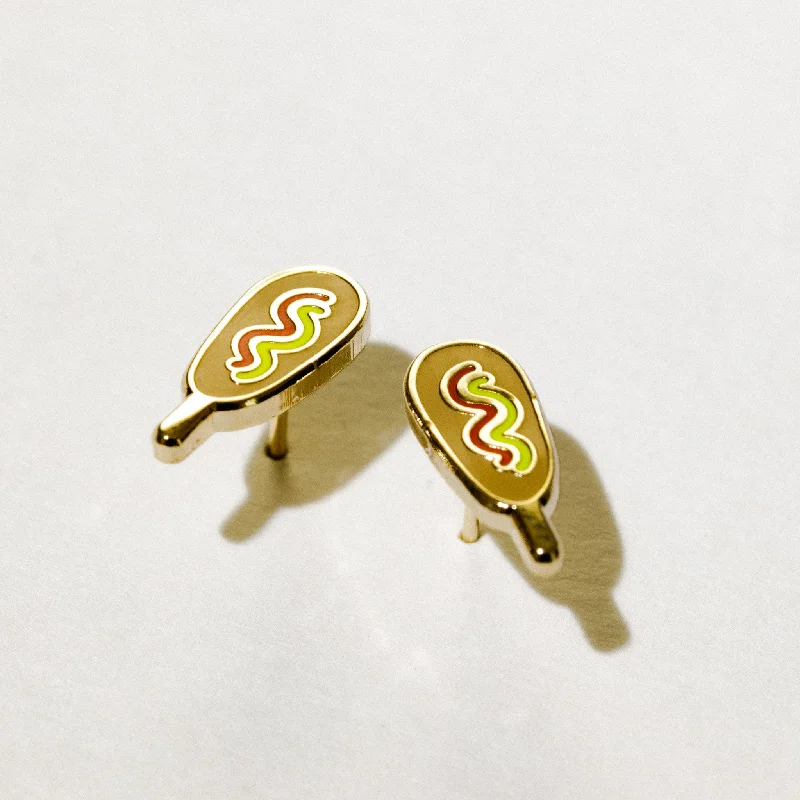 Corn Dog Stud Earrings