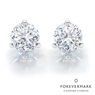 Forevermark Diamond Martini Style Stud Earrings in 18kt White Gold (1/3ct tw)