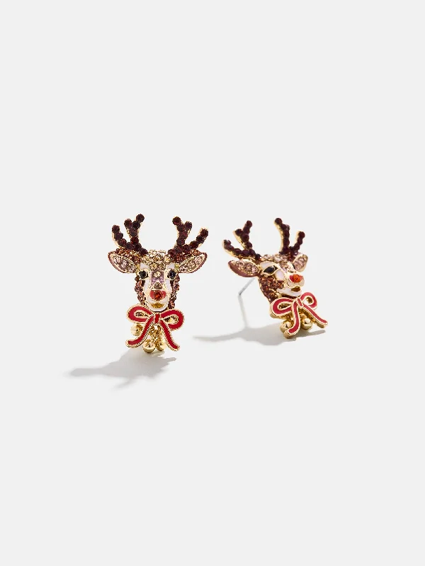 Deer To Dream Earrings - Deer Delicate Stud Earrings