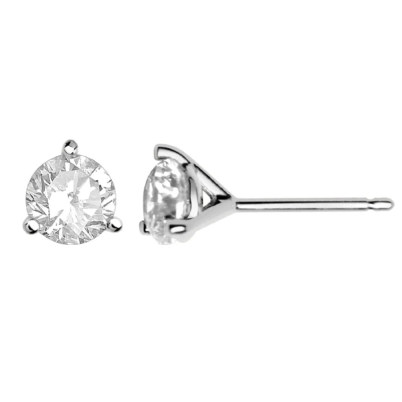 Diamond Martini Stud Earrings