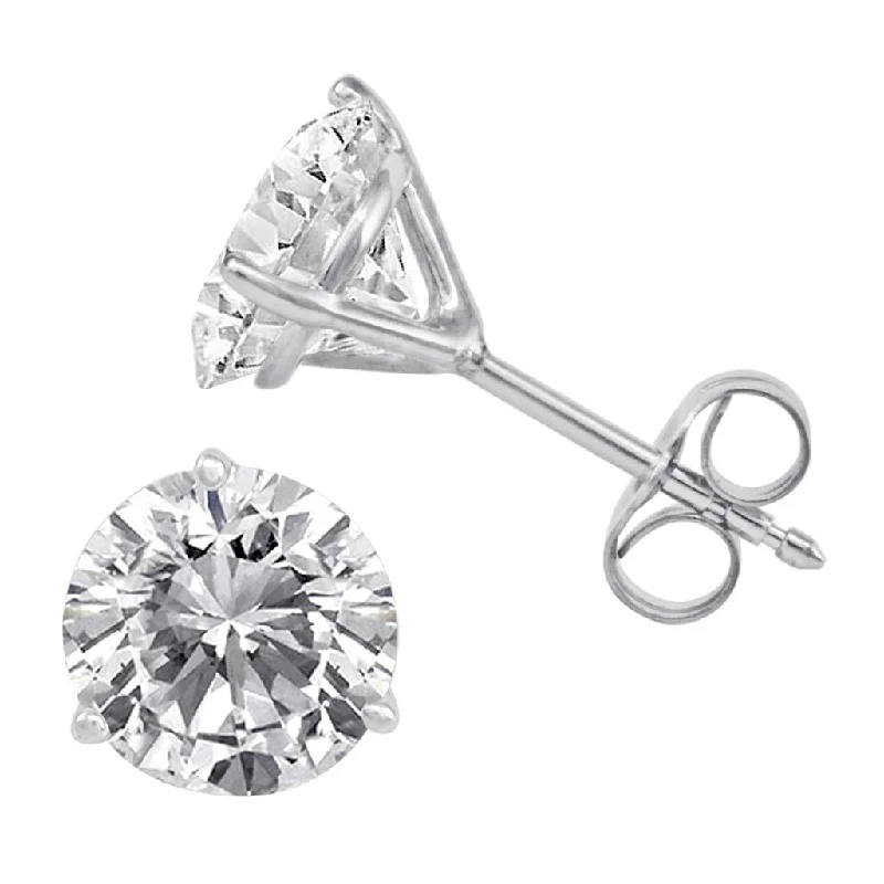 14K White Gold 0.25 CTW Diamond Stud Earrings