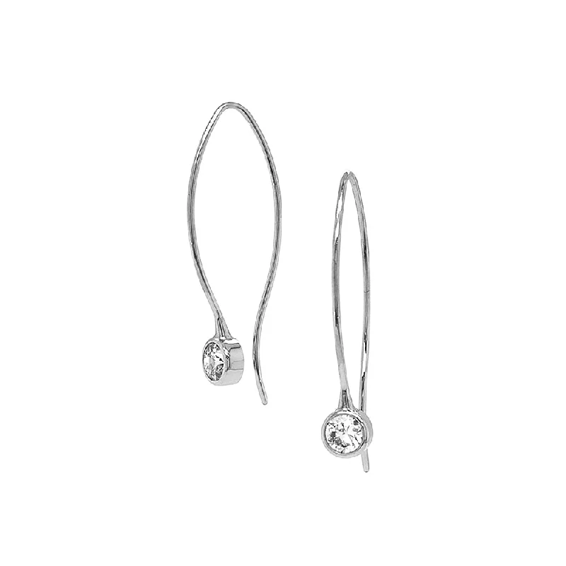 Diamond & White Gold Earrings - "Baby Comets"