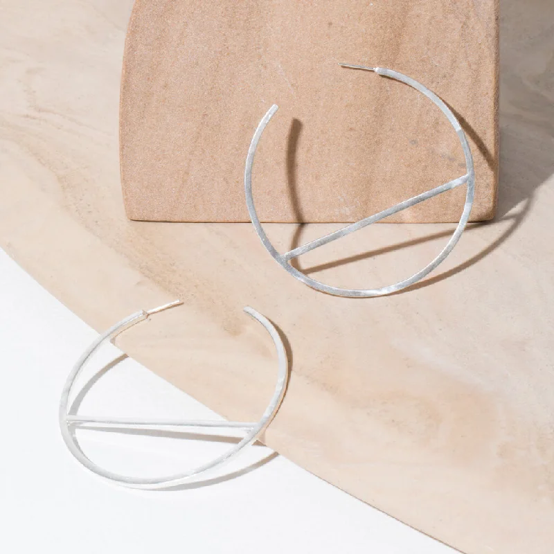 Embrace Hoop Earrings - Sterling Silver