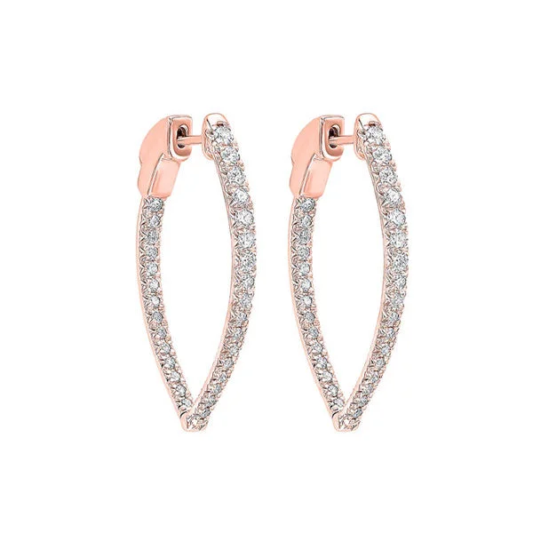 14KT ROSE GOLD DIAMOND (1CTW) EARRING