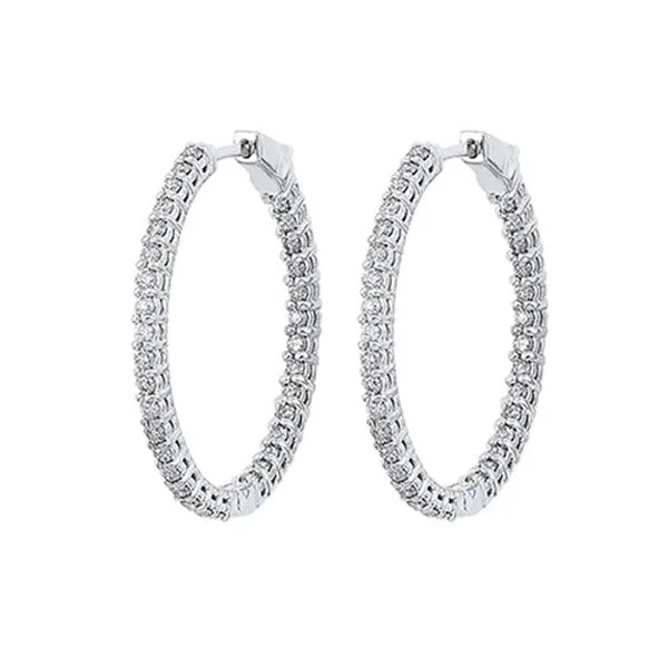 14KT WHITE GOLD DIAMOND (1CTW) EARRING