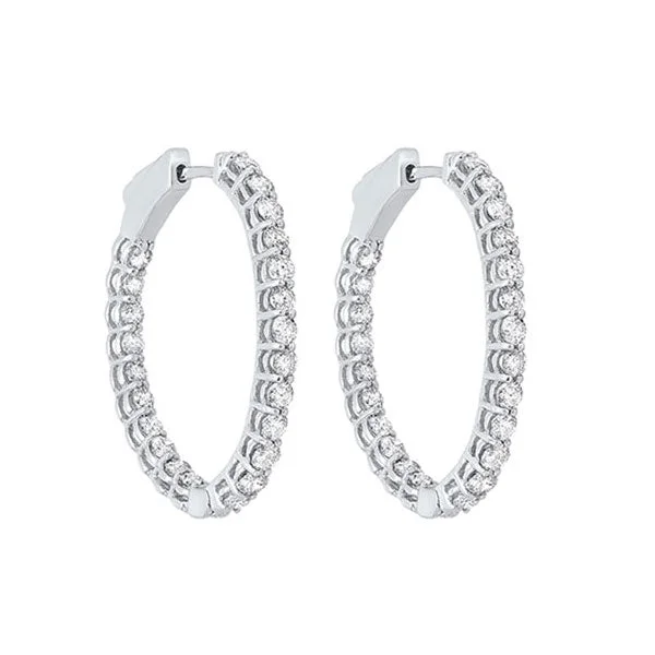 14KT WHITE GOLD DIAMOND (2CTW) EARRING