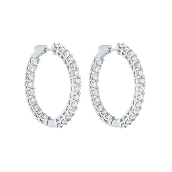 14KT WHITE GOLD DIAMOND (8 1/2CTW) EARRING