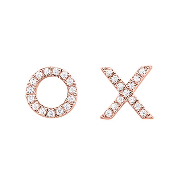 10KT ROSE GOLD DIAMOND (1/20 CTW) EARRING