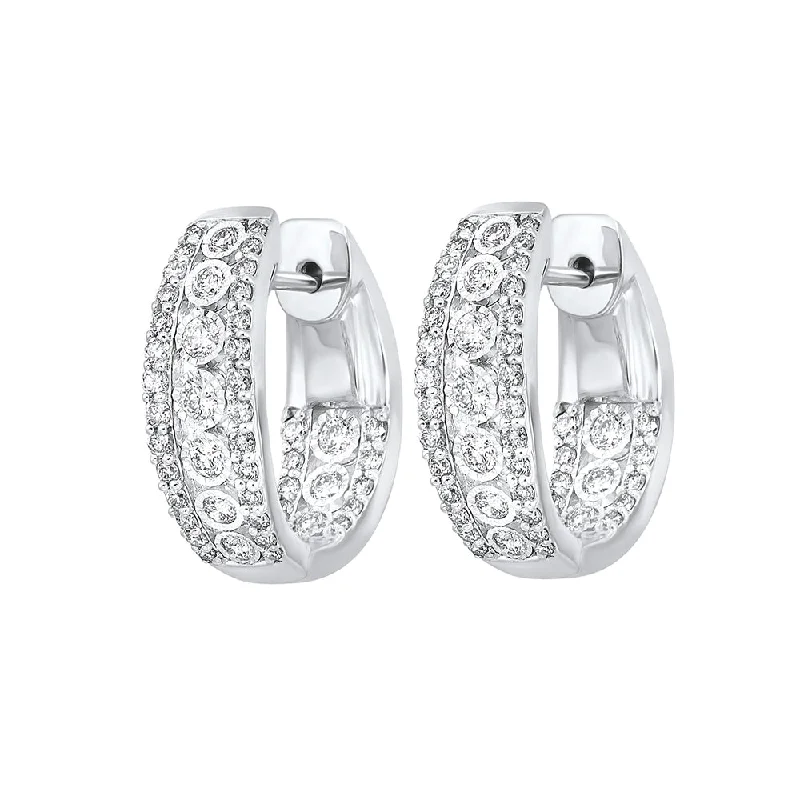 14KT WHITE GOLD DIAMOND (1CTW) EARRING