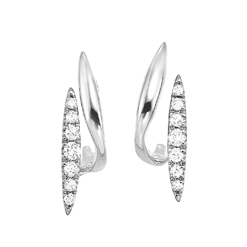 10KT WHITE GOLD DIAMOND (1/5CTW) EARRING