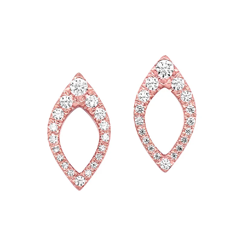 14KT ROSE GOLD DIAMOND (1/4CTW) EARRING