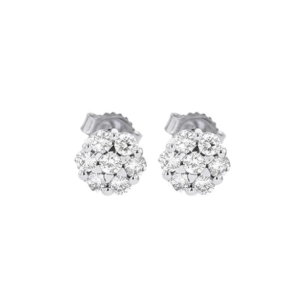 14KT WHITE GOLD DIAMOND (1/6CTW) EARRING