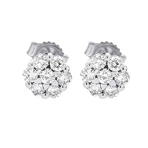 14KT WHITE GOLD DIAMOND (1CTW) EARRING