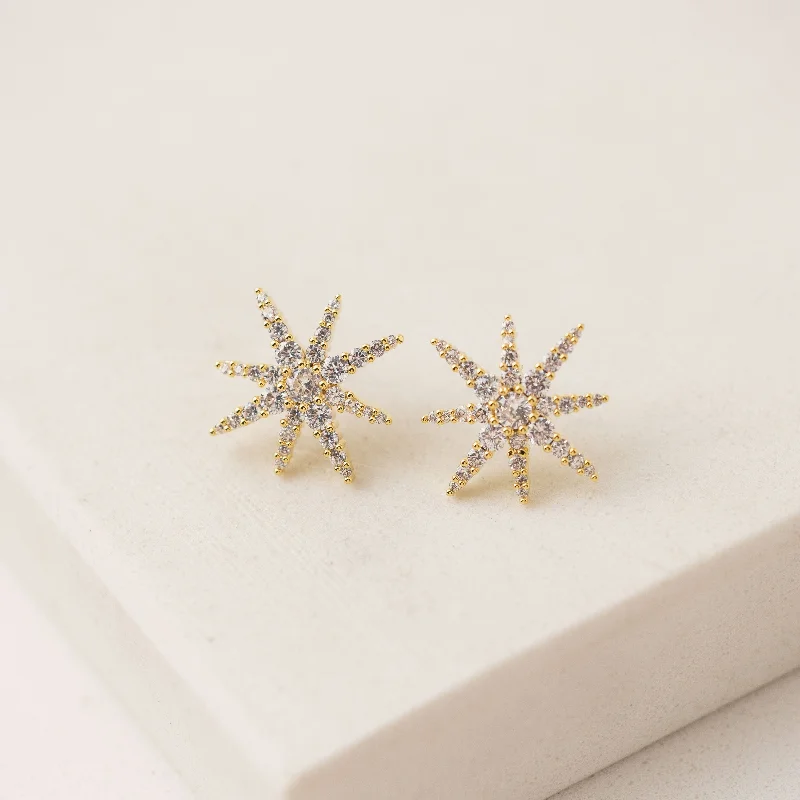 Etoile Star Stud Earrings Gold