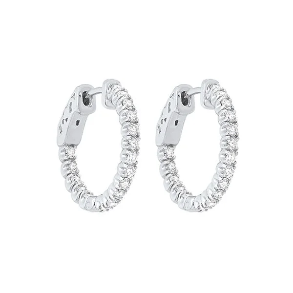 14KT WHITE GOLD DIAMOND (1CTW) EARRING