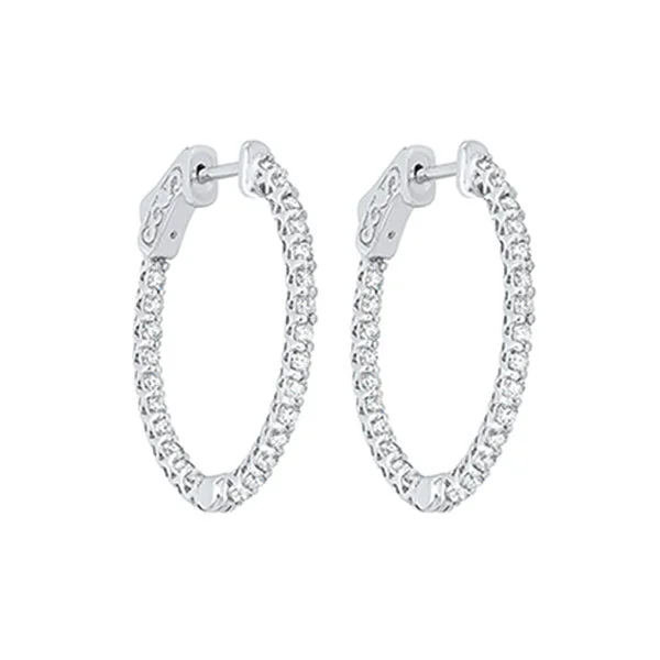 14KT WHITE GOLD DIAMOND (1 1/2CTW) EARRING