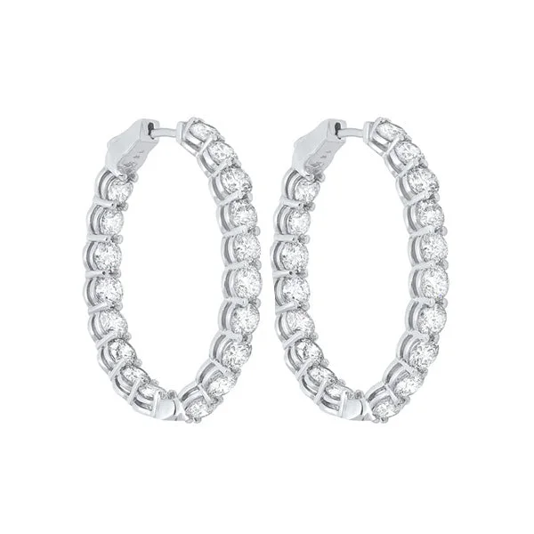 14KT WHITE GOLD DIAMOND (11CTW) EARRING