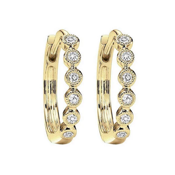 10KT YELLOW GOLD DIAMOND (1/8CTW) EARRING