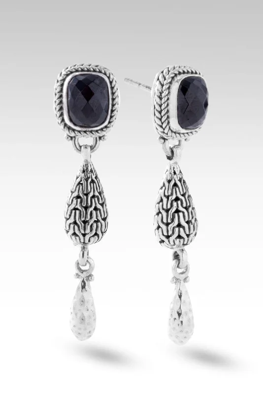 Fear Not Earrings™ in Black Spinel