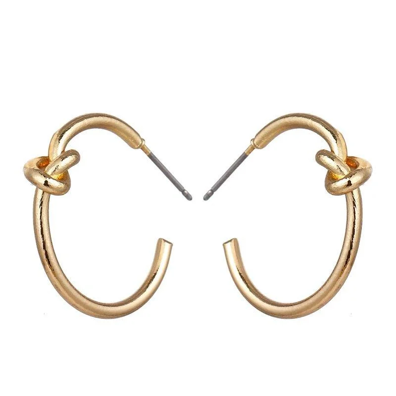 Knot Hoop Earrings