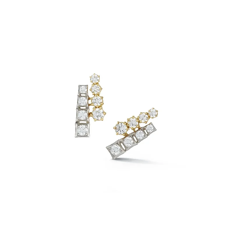 Harlow Two-Tone Stud Earrings