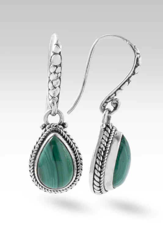 Healing Balance Earrings™ in Malachite